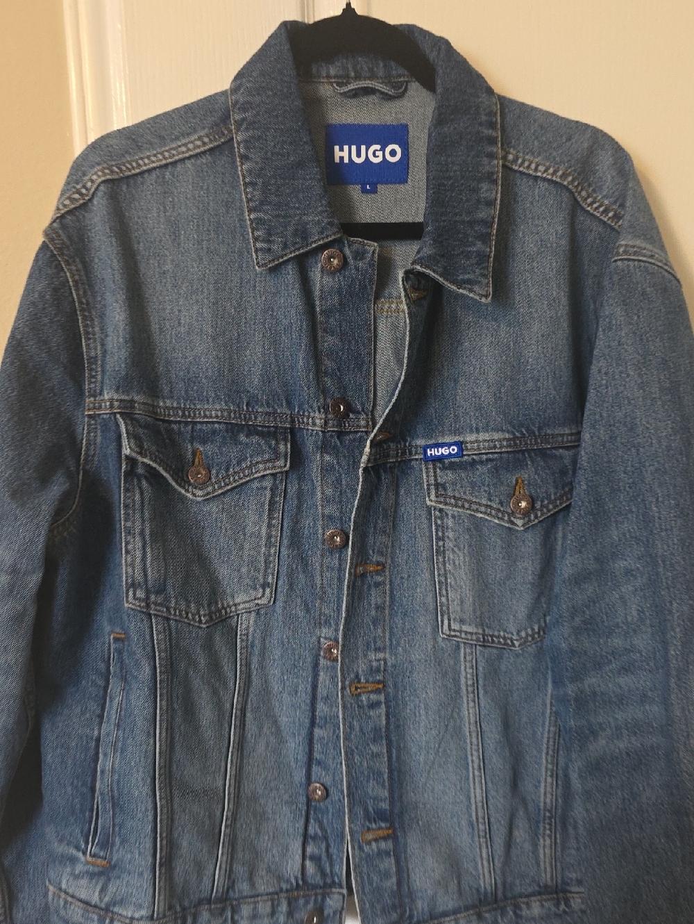 HUGO Medium Blue Denim Trucker Jacket